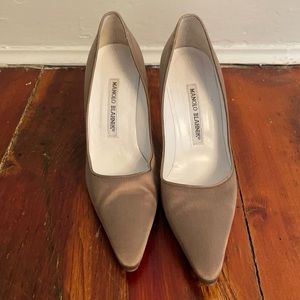 Manolo Blahnik silk heels